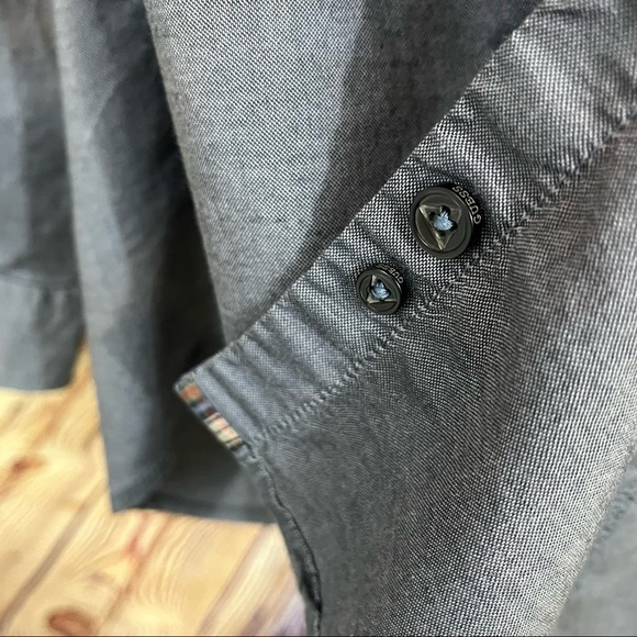 Guess Logan Blue Button Front Contrast Cuffs Shirt - Picture 12 of 13